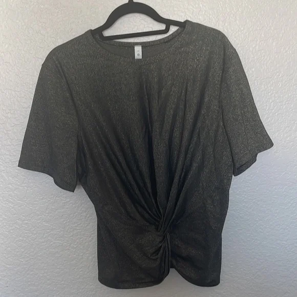 NWOT Lululemon Crescent sparkle twist front tee - Picture 2 of 4